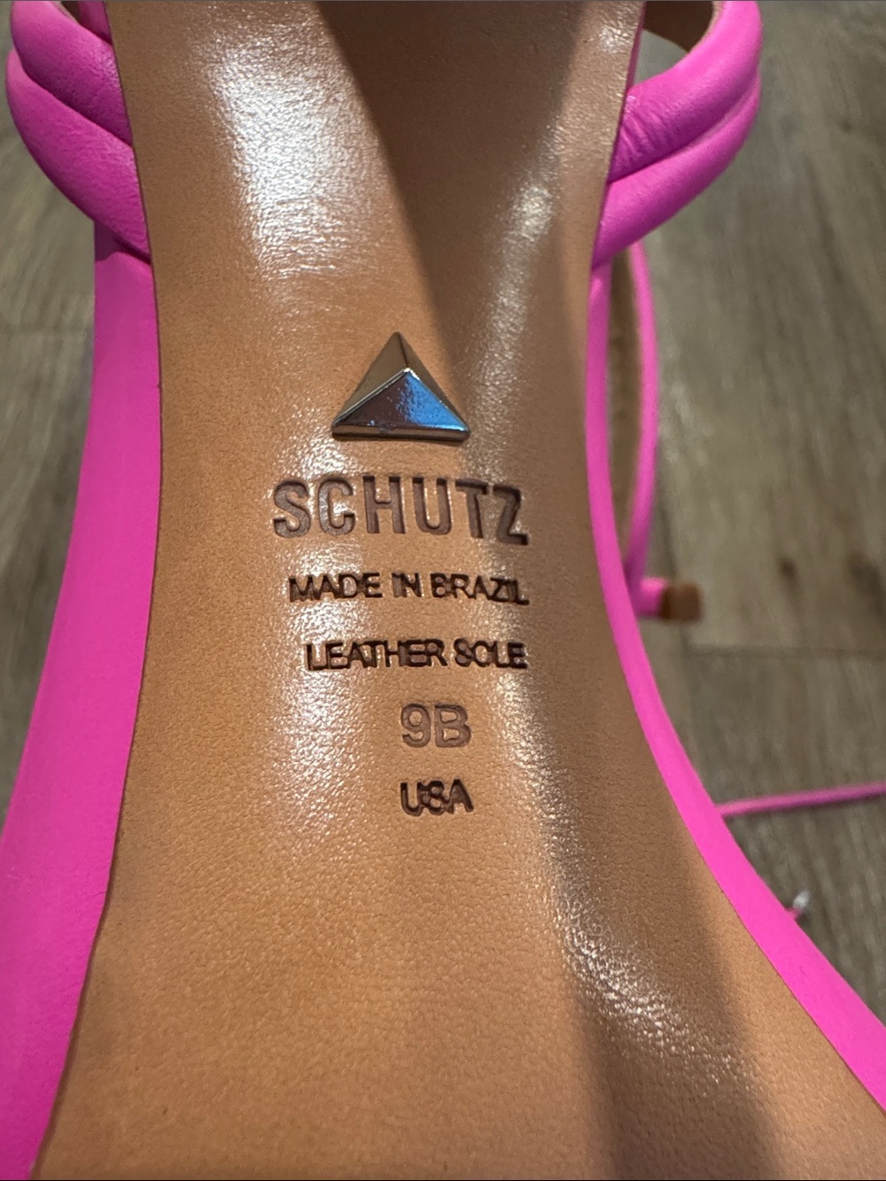 SCHUTZ Hot Pink Strappy Lace-Up Stiletto Sandals - Picture 4 of 6